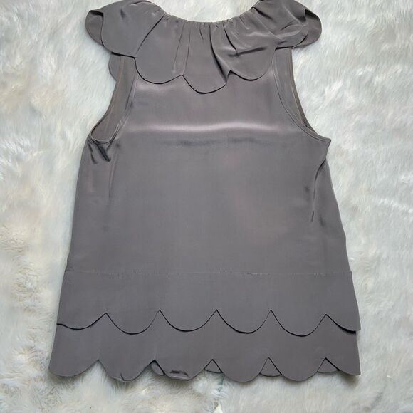 Silk Tan Blouse - Picture 4 of 4